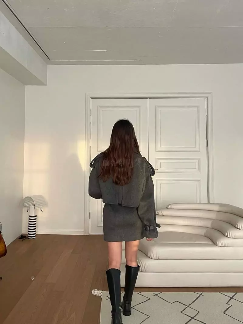 Four Eight - Korean Women Fashion - #momslook - Mosic Trench Skirt - 9