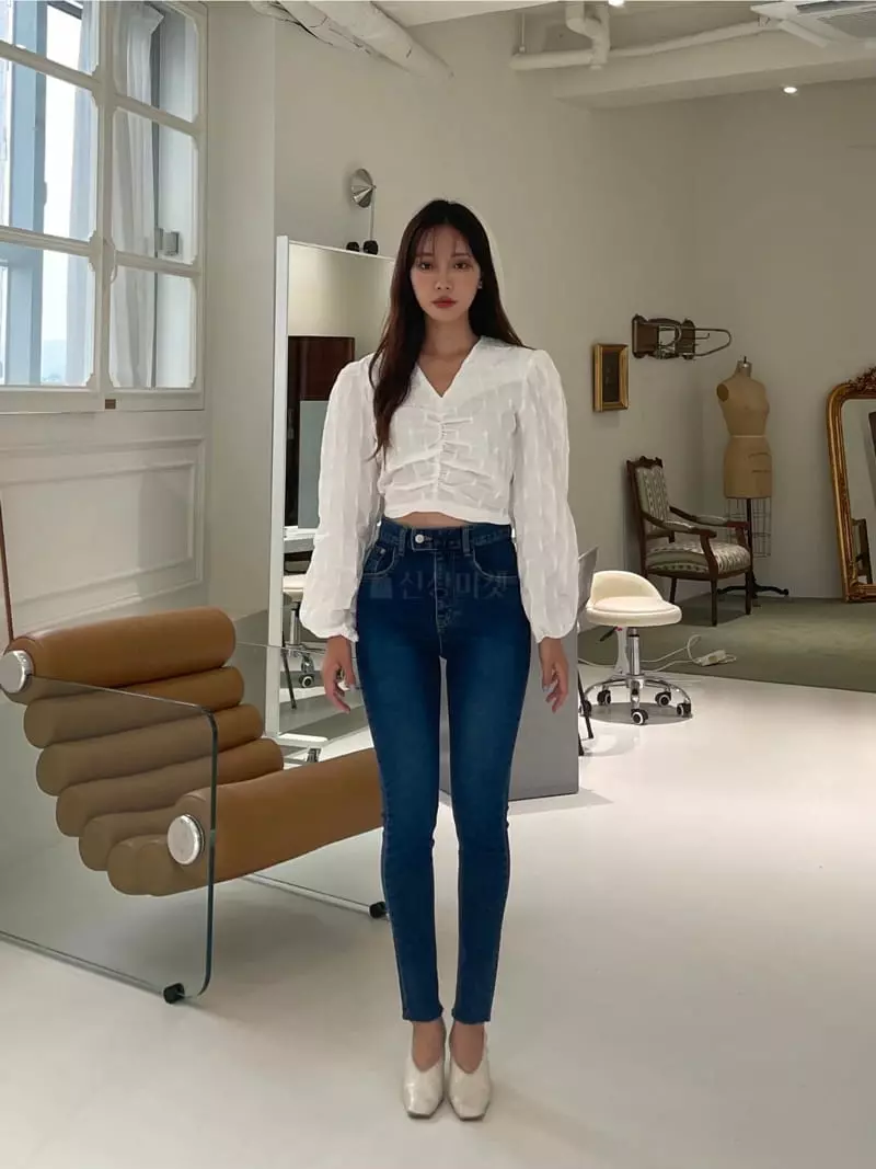 Four Eight - Korean Women Fashion - #momslook - Lucky Skinny Jeans - 2