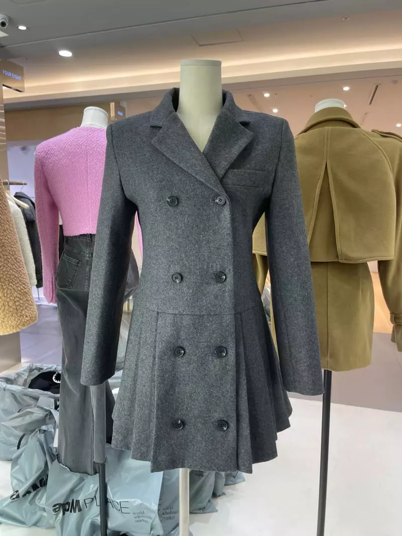 Four Eight - Korean Women Fashion - #momslook - Wrinkle One-piece