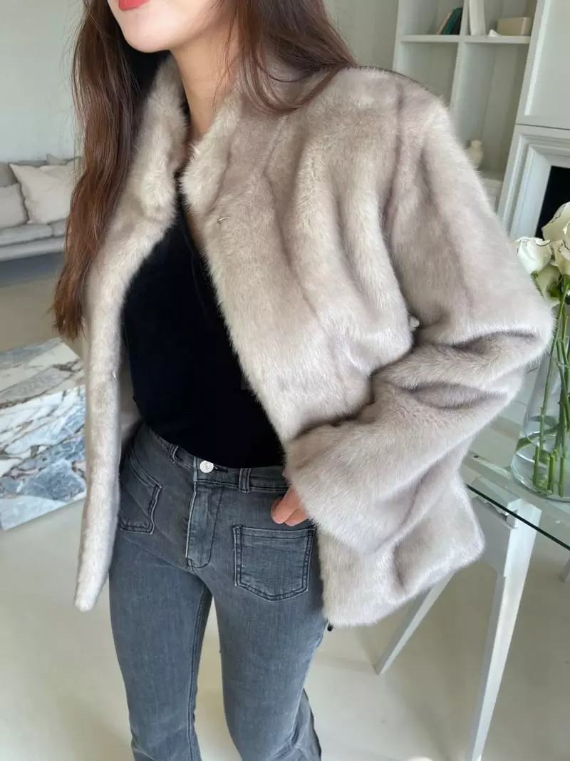 Four Eight - Korean Women Fashion - #momslook - Sable Jacket - 7
