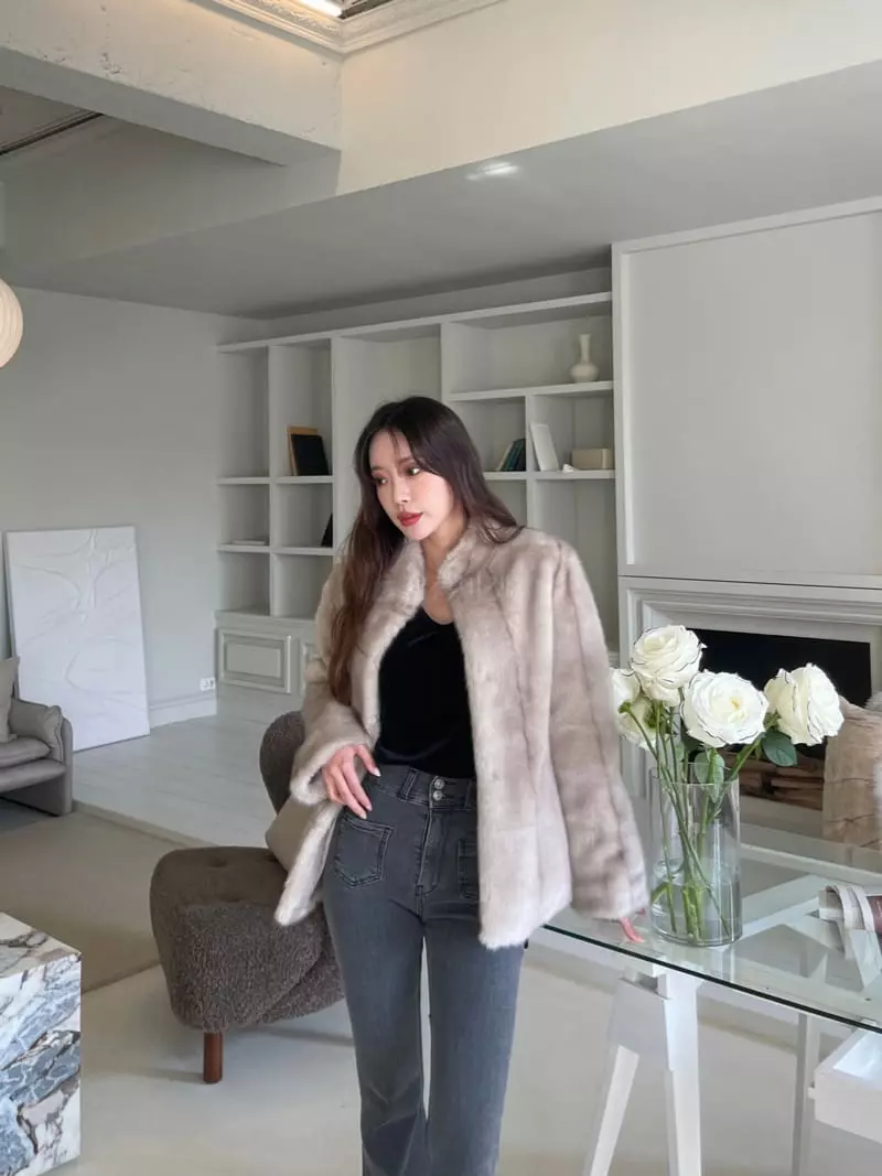 Four Eight - Korean Women Fashion - #momslook - Sable Jacket - 9