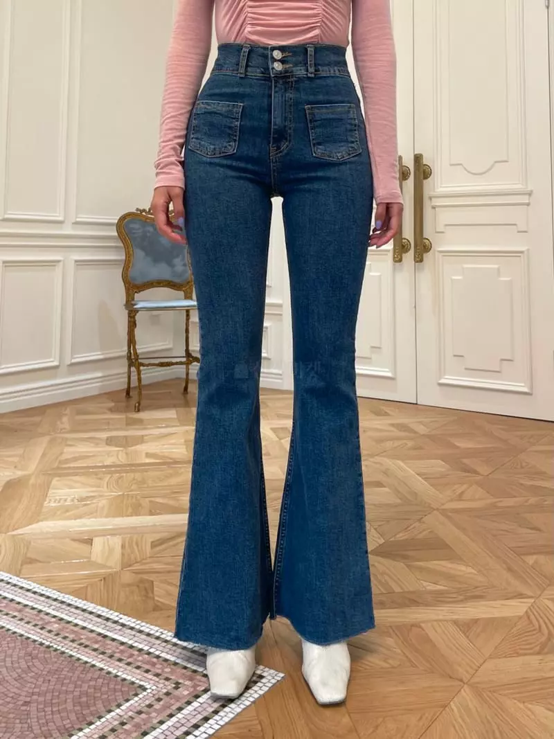 Four Eight - Korean Women Fashion - #pursuepretty - Pocket Jeans - 3
