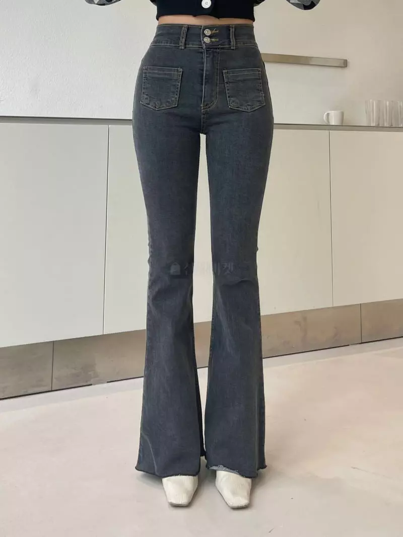 Four Eight - Korean Women Fashion - #pursuepretty - Pocket Jeans - 4