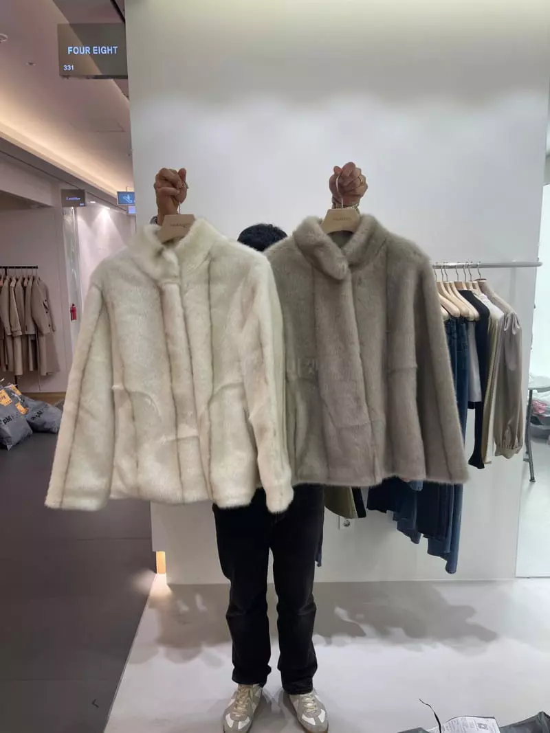 Four Eight - Korean Women Fashion - #romanticstyle - Sable Jacket - 3