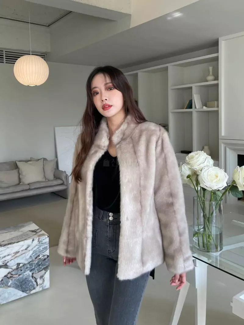 Four Eight - Korean Women Fashion - #romanticstyle - Sable Jacket - 4