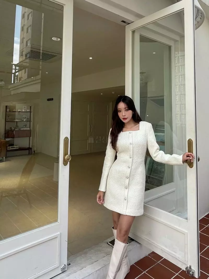 Four Eight - Korean Women Fashion - #thelittlethings - Cbbokle Twid One-piece