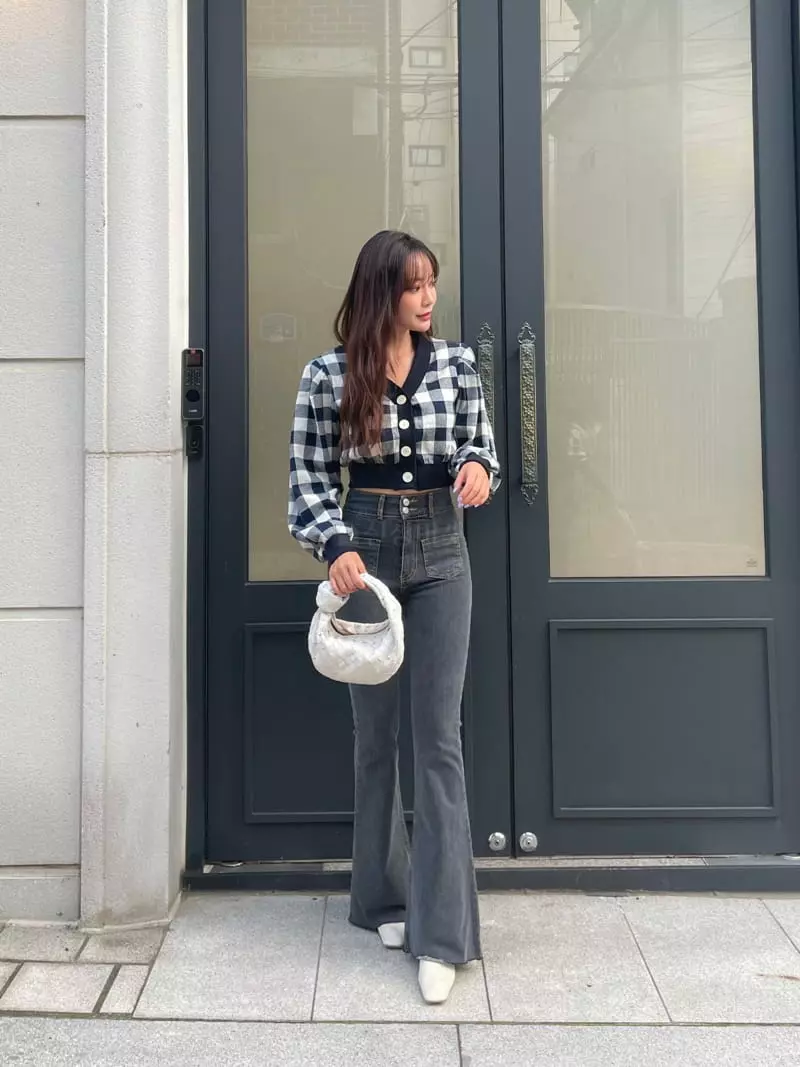 Four Eight - Korean Women Fashion - #vintagekidsstyle - Pocket Jeans - 2