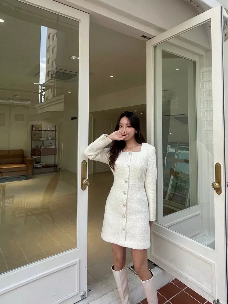 Four Eight - Korean Women Fashion - #womensfashion - Cbbokle Twid One-piece - 3