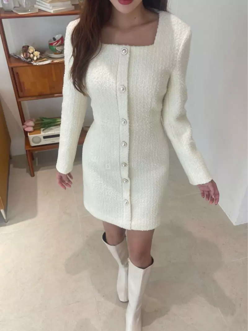Four Eight - Korean Women Fashion - #womensfashion - Cbbokle Twid One-piece - 7