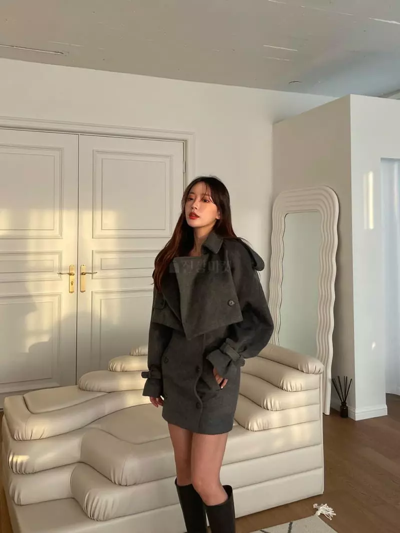 Four Eight - Korean Women Fashion - #womensfashion - Mosic Trench Jacket - 7