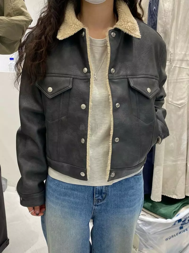 Fre - Korean Women Fashion - #romanticstyle - Crack Jacket