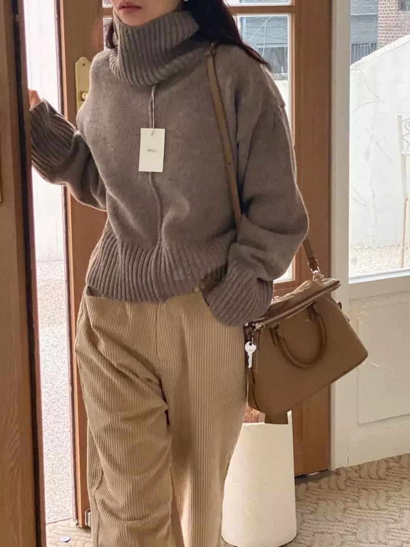 Frill - Korean Women Fashion - #momslook - Show Turtleneck Tee - 5