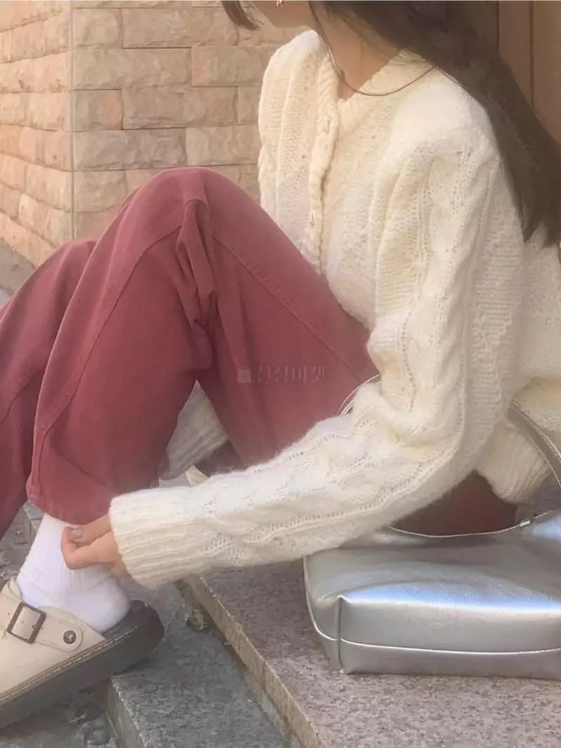 Frill - Korean Women Fashion - #momslook - Mohair Cardigan