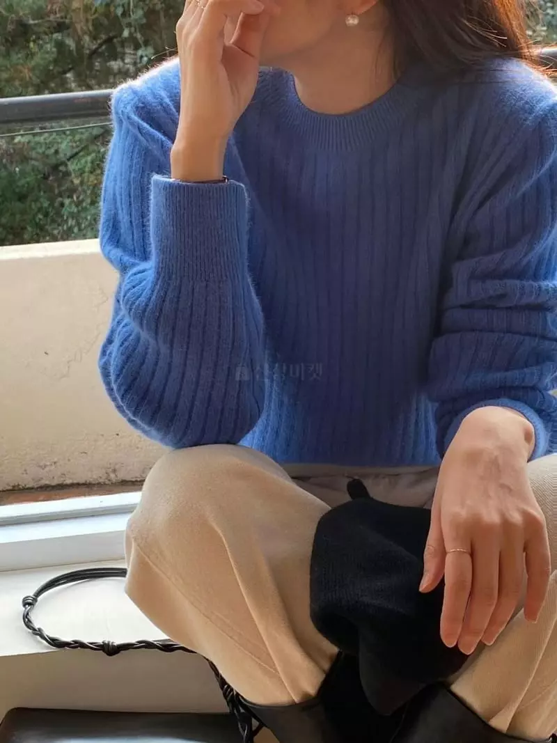 Frill - Korean Women Fashion - #momslook - Real Knit Ttee - 3