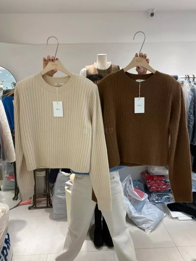 Frill - Korean Women Fashion - #momslook - Real Knit Ttee - 7