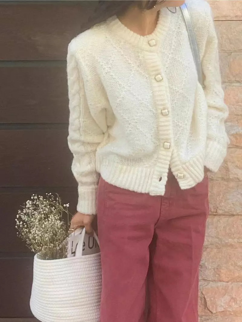 Frill - Korean Women Fashion - #womensfashion - Mohair Cardigan - 2