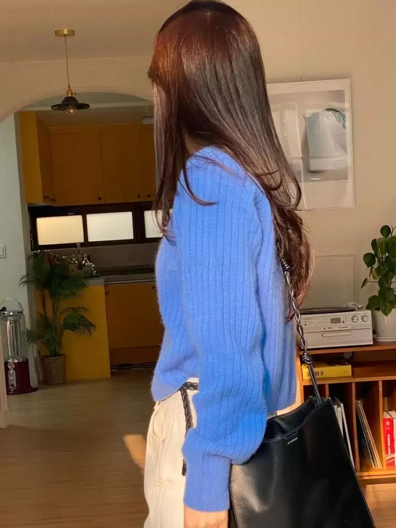 Frill - Korean Women Fashion - #momslook - Real Knit Ttee - 4