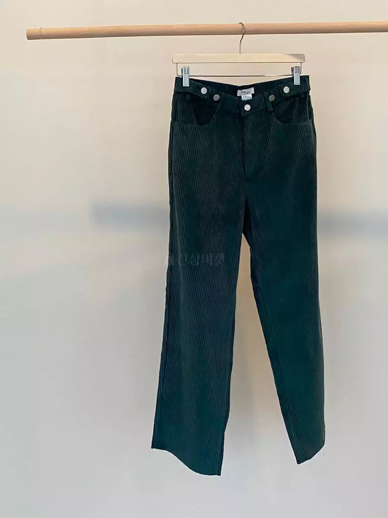Frill - Korean Women Fashion - #womensfashion - Rib Two Button Pants - 2