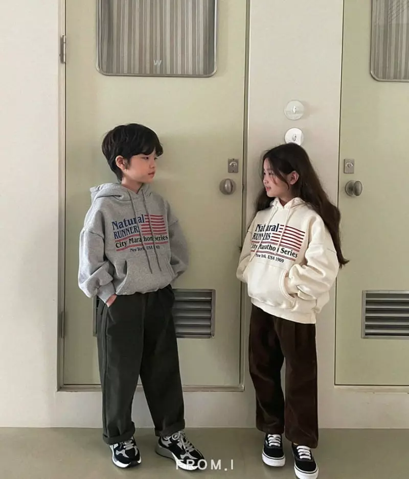 From I - Korean Children Fashion - #Kfashion4kids - Natural Runner Hoody - 2