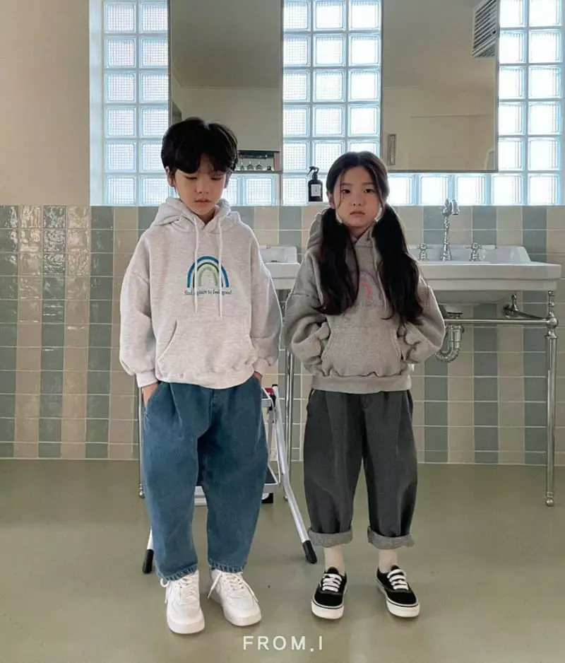 From I - Korean Children Fashion - #Kfashion4kids - Rainbow Hoody - 5