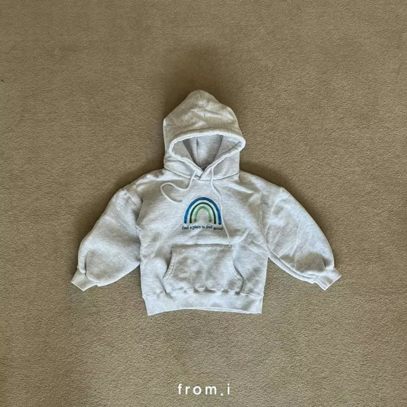 From I - Korean Children Fashion - #childrensboutique - Rainbow Hoody - 12