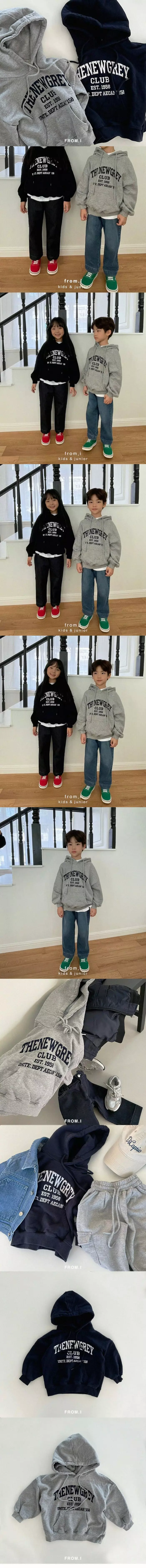 From I - Korean Children Fashion - #designkidswear - New Gray Fleece Hoody - 2