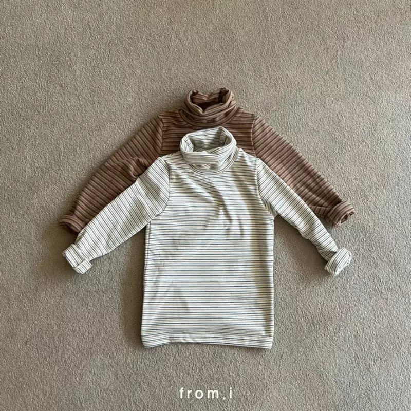 From I - Korean Children Fashion - #kidsshorts - Stripes Turtleneck 