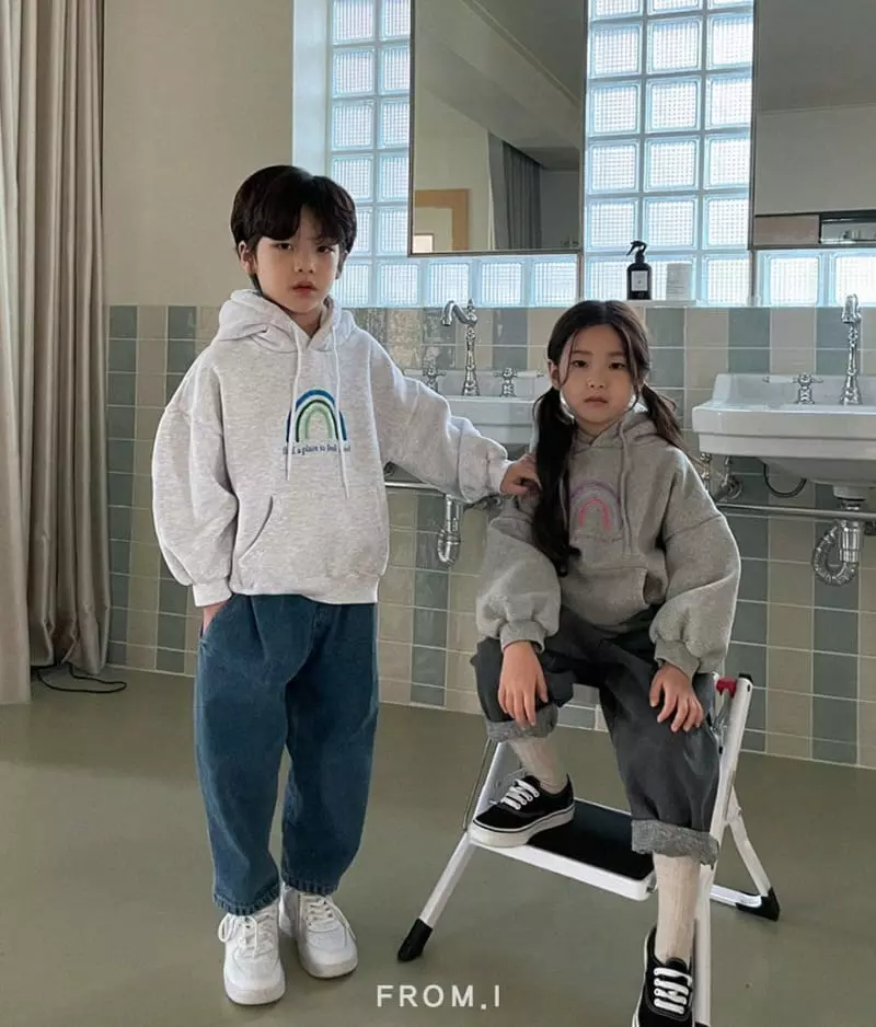 From I - Korean Children Fashion - #kidsshorts - Rainbow Hoody - 2