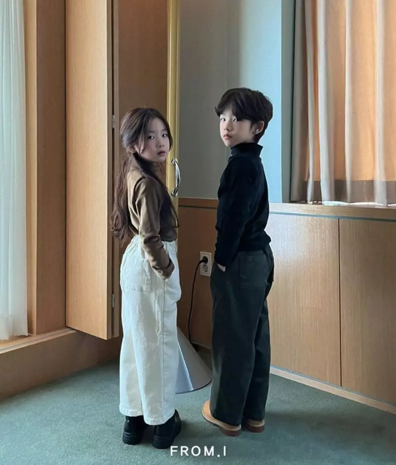 From I - Korean Children Fashion - #Kfashion4kids - Veloure Turtleneck Tee - 4