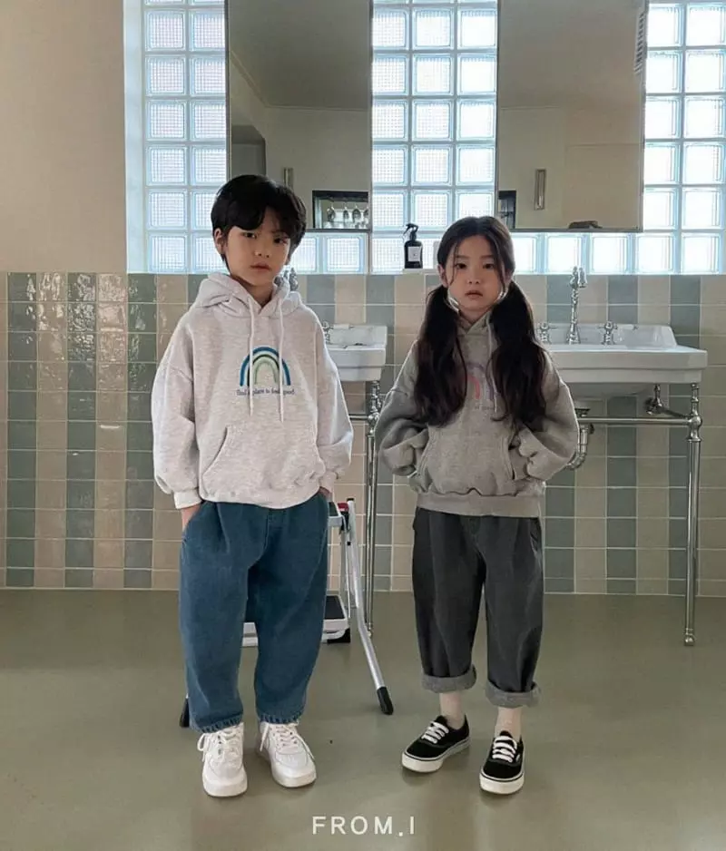 From I - Korean Children Fashion - #littlefashionista - Rainbow Hoody - 6
