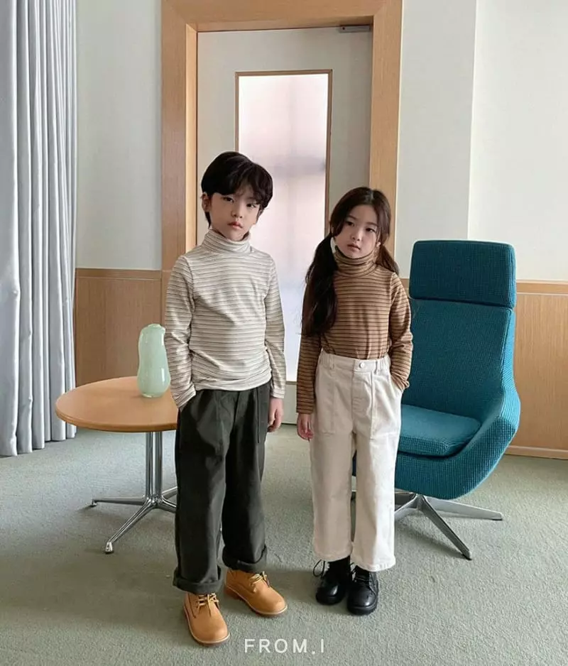 From I - Korean Children Fashion - #magicofchildhood - Stripes Turtleneck  - 6