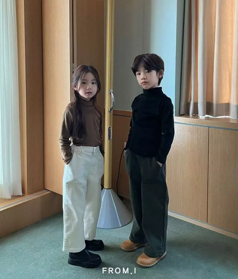From I - Korean Children Fashion - #magicofchildhood - Veloure Turtleneck Tee - 5