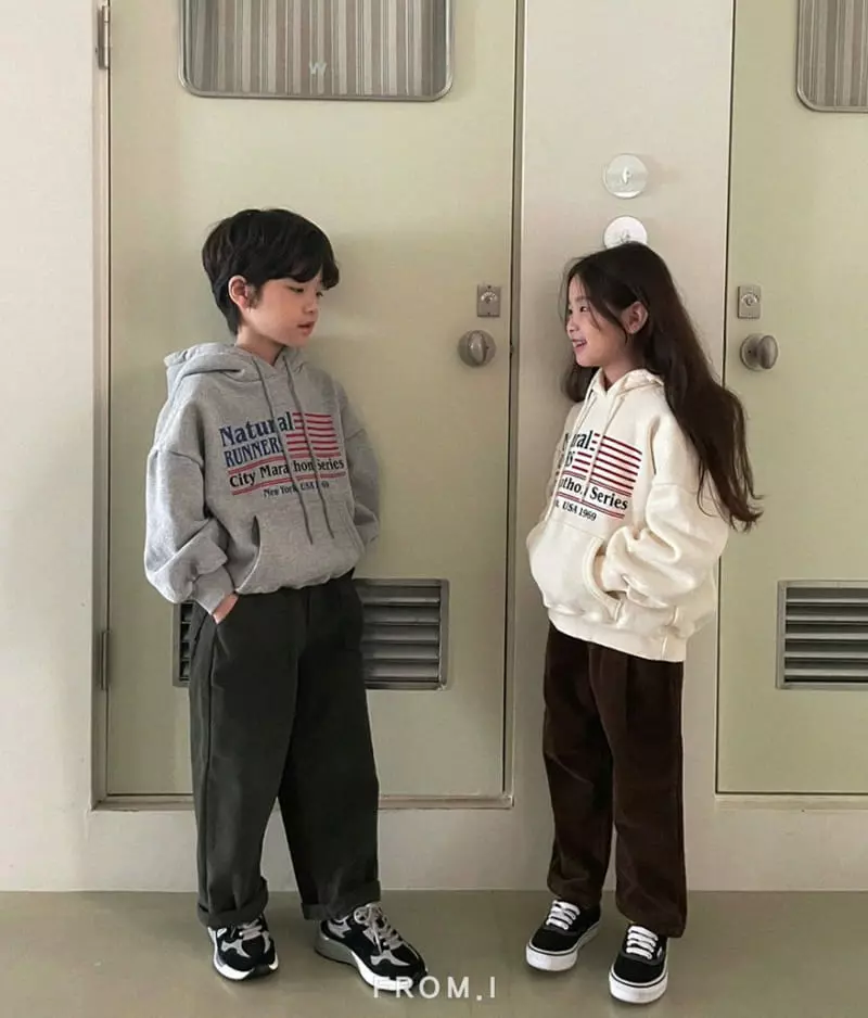 From I - Korean Children Fashion - #littlefashionista - Natural Runner Hoody - 4