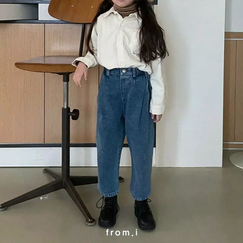 From I - Korean Children Fashion - #magicofchildhood - Slit Twist Jeans - 2