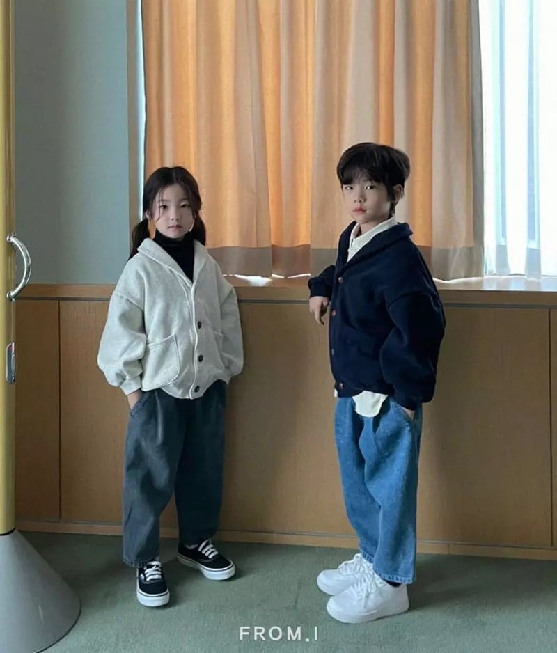 From I - Korean Children Fashion - #minifashionista - Slit Twist Jeans - 3
