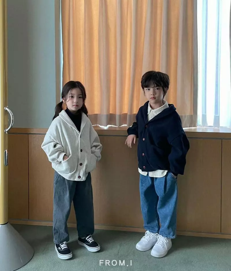 From I - Korean Children Fashion - #minifashionista - Slit Twist Jeans - 4