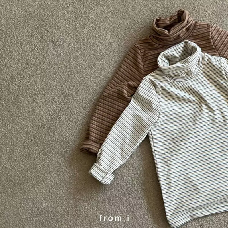 From I - Korean Children Fashion - #toddlerclothing - Stripes Turtleneck  - 10