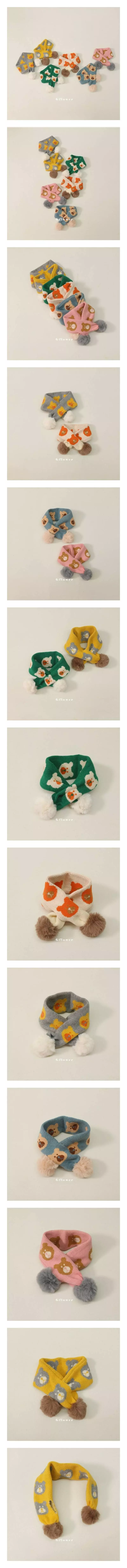 G Flower - Korean Children Fashion - #kidzfashiontrend - Bear Bell Muffler