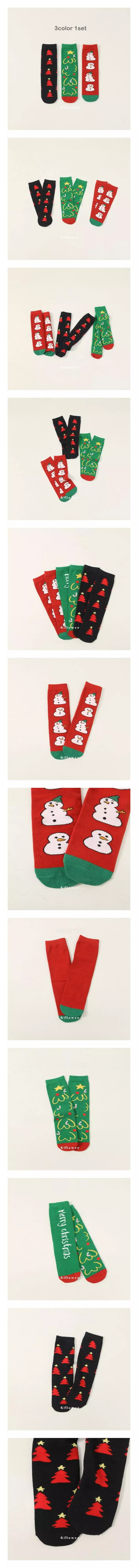 G Flower - Korean Children Fashion - #prettylittlegirls - Christmas Socks Set