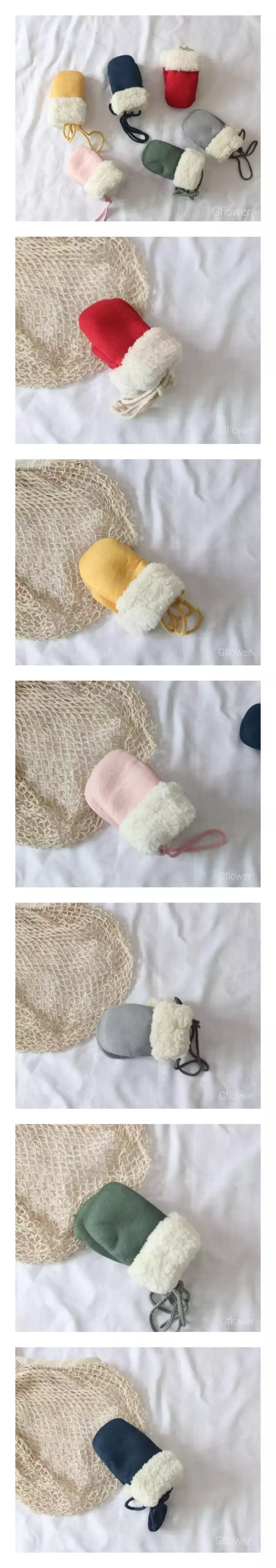 G Flower - Korean Children Fashion - #todddlerfashion - Color Fleece Gloves