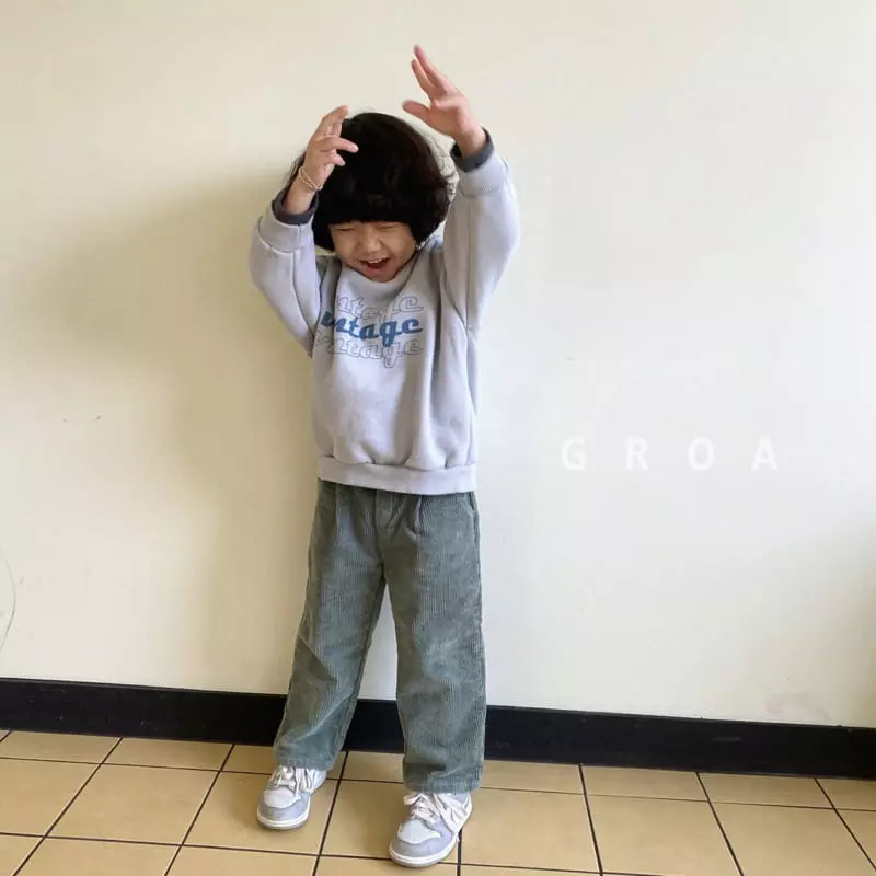 Groa - Korean Children Fashion - #Kfashion4kids - Rib Fleece Pants - 12