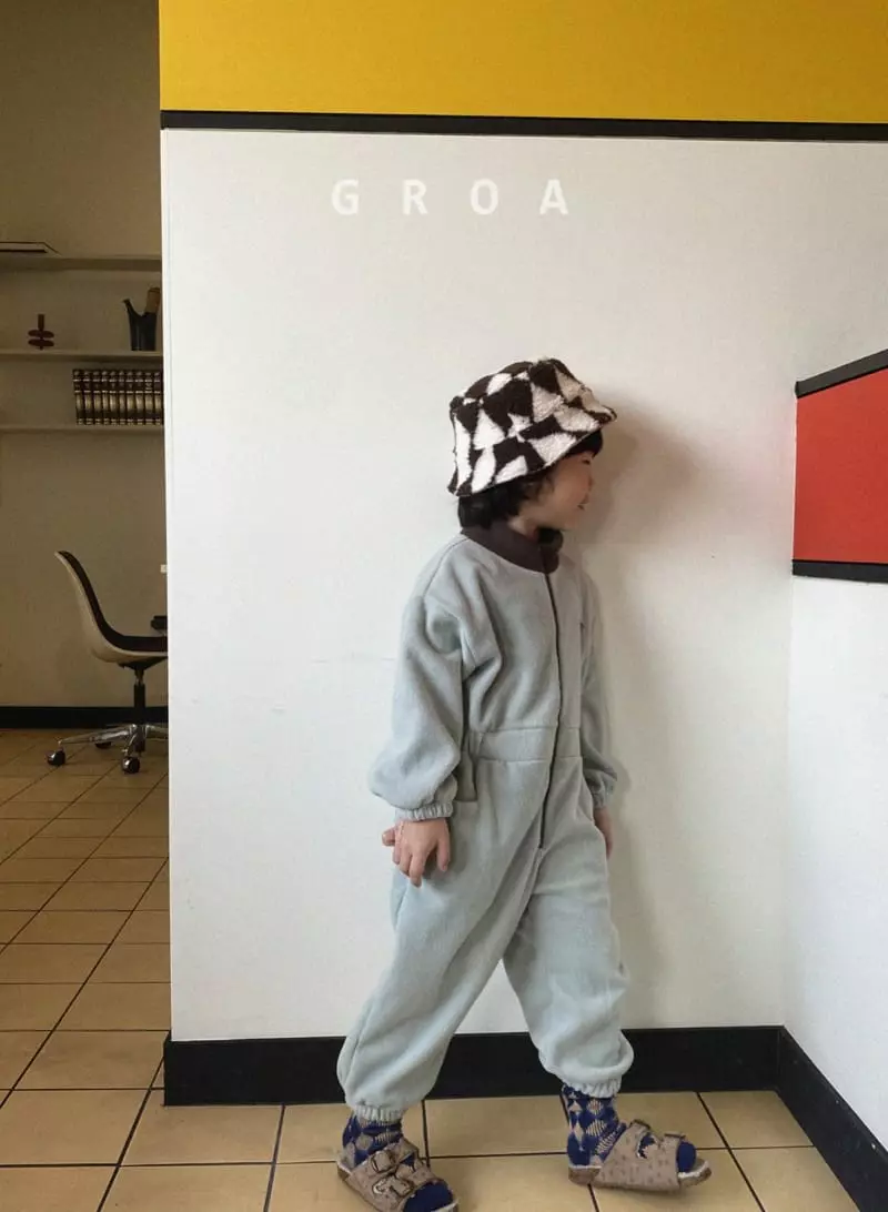 Groa - Korean Children Fashion - #childofig - Love Fleece Bodysuit - 3