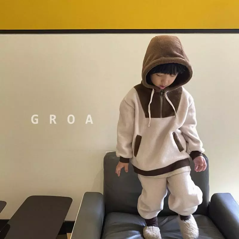 Groa - Korean Children Fashion - #childofig - Mongle Zip-up Hoody - 10