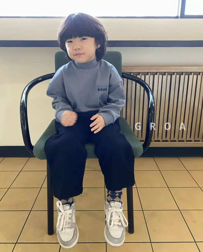 Groa - Korean Children Fashion - #designkidswear - Shape Half Turtleneck Tee - 9