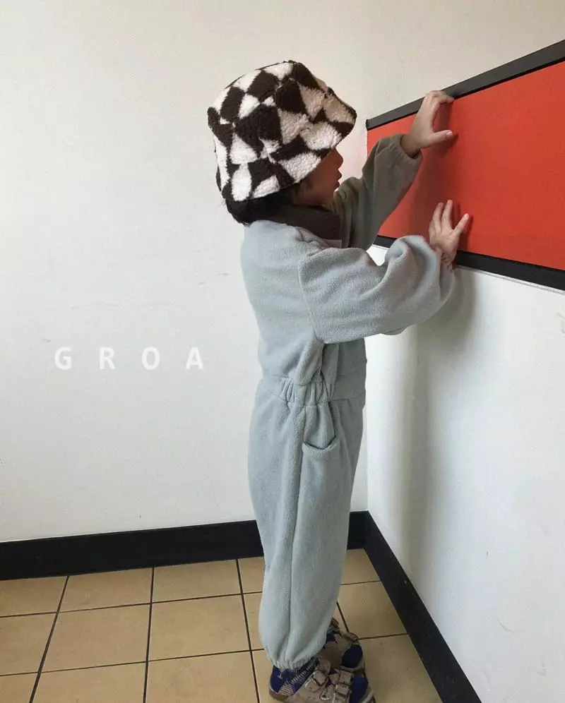 Groa - Korean Children Fashion - #designkidswear - Love Fleece Bodysuit - 5