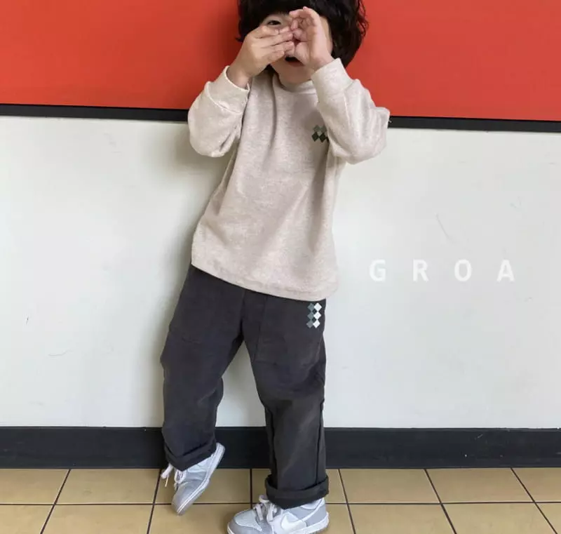 Groa - Korean Children Fashion - #discoveringself - Fleece Big Pocket Pants - 8