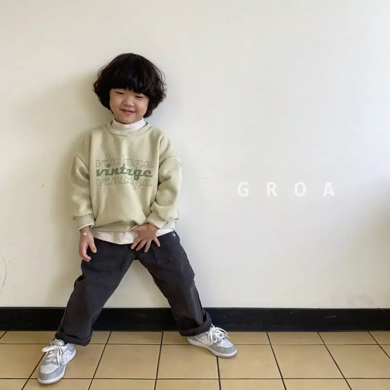 Groa - Korean Children Fashion - #designkidswear - Vintage Sweatshirt - 4