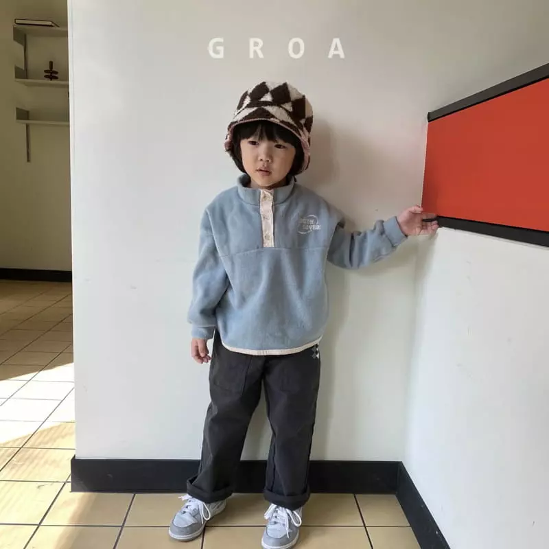 Groa - Korean Children Fashion - #fashionkids - Fleece Big Pocket Pants - 9