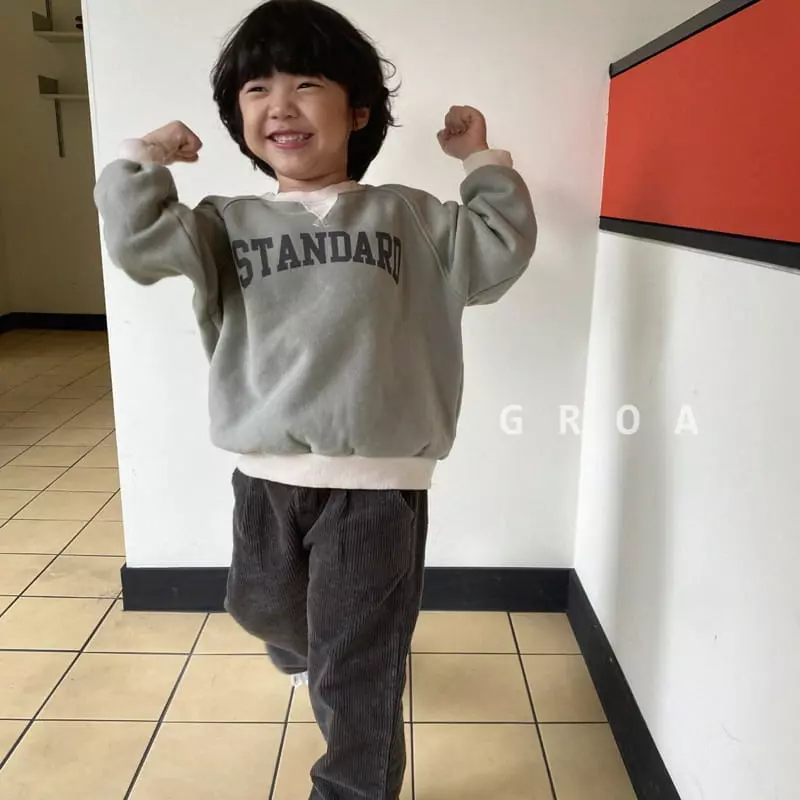 Groa - Korean Children Fashion - #fashionkids - Rib Fleece Pants - 8