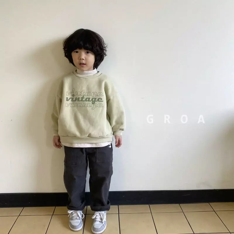 Groa - Korean Children Fashion - #kidsshorts - Vintage Sweatshirt - 6